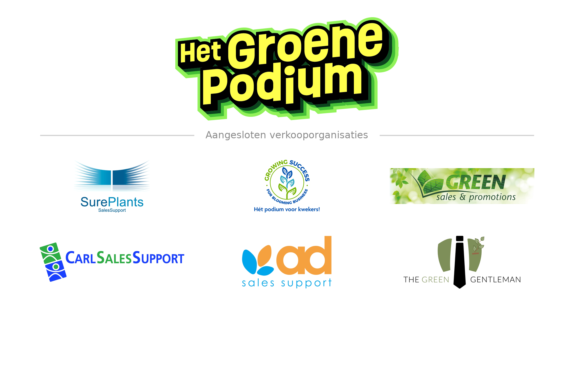 Het Groene Podium – flyer